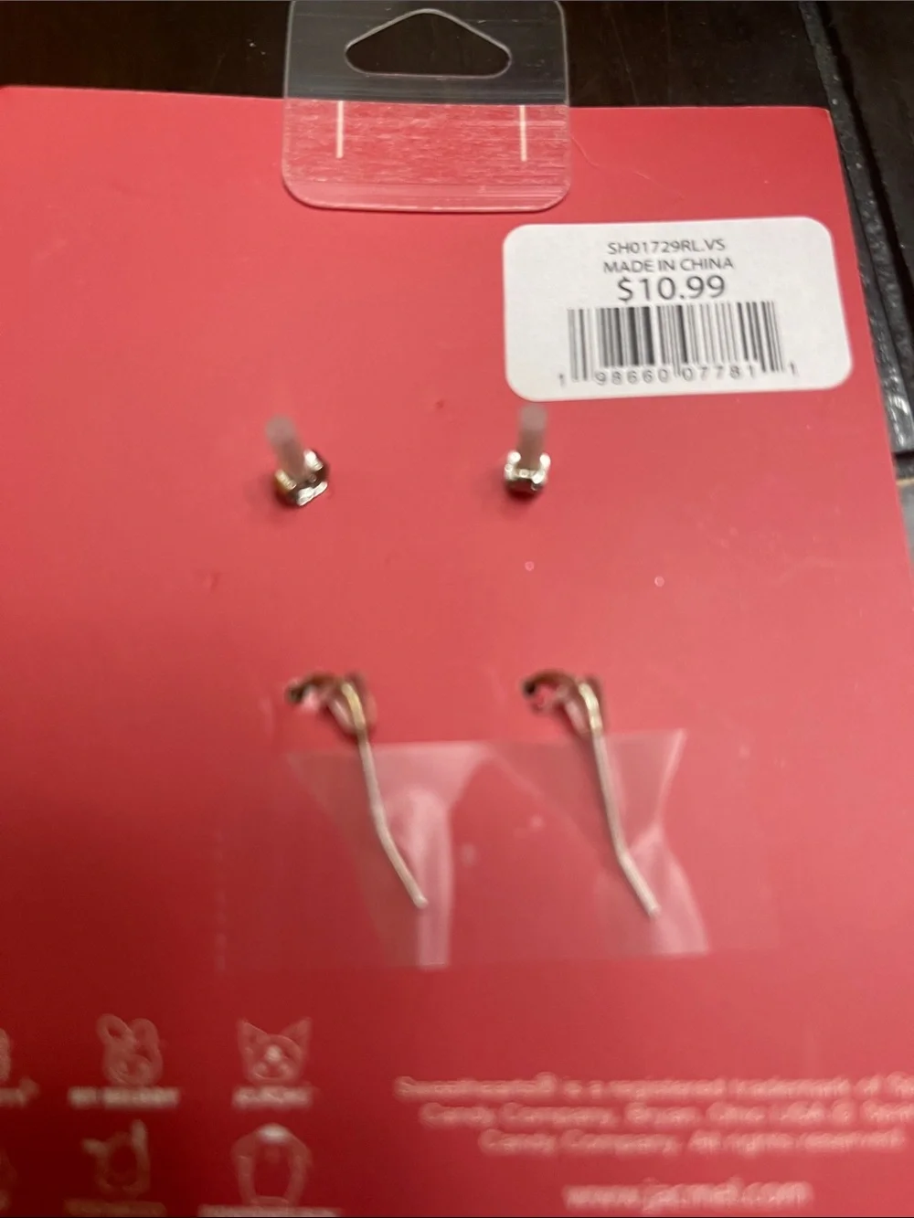 Hello Kitty Hair Clips and Earrings Set